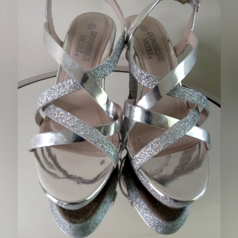 Wedge Heels Silver